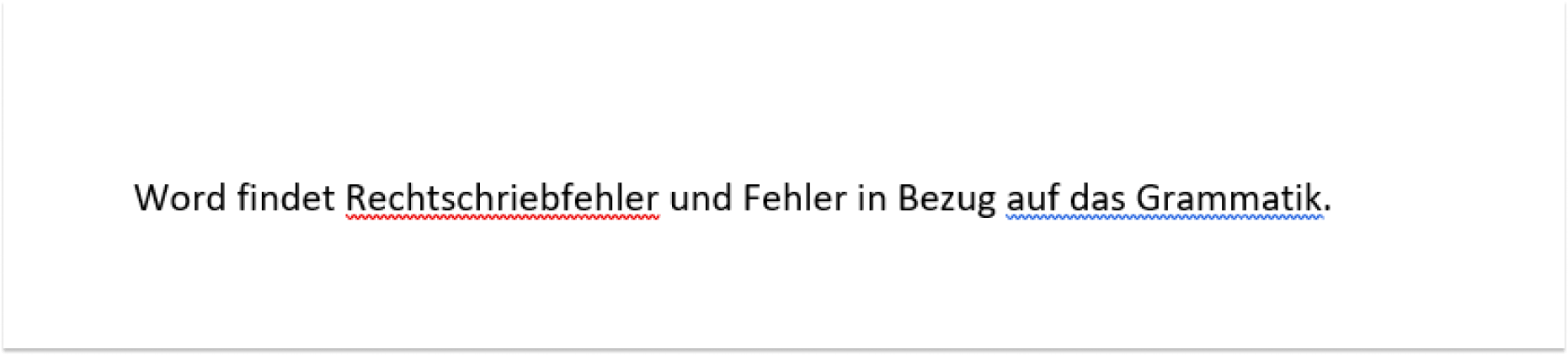 Fehleranzeige bei Word