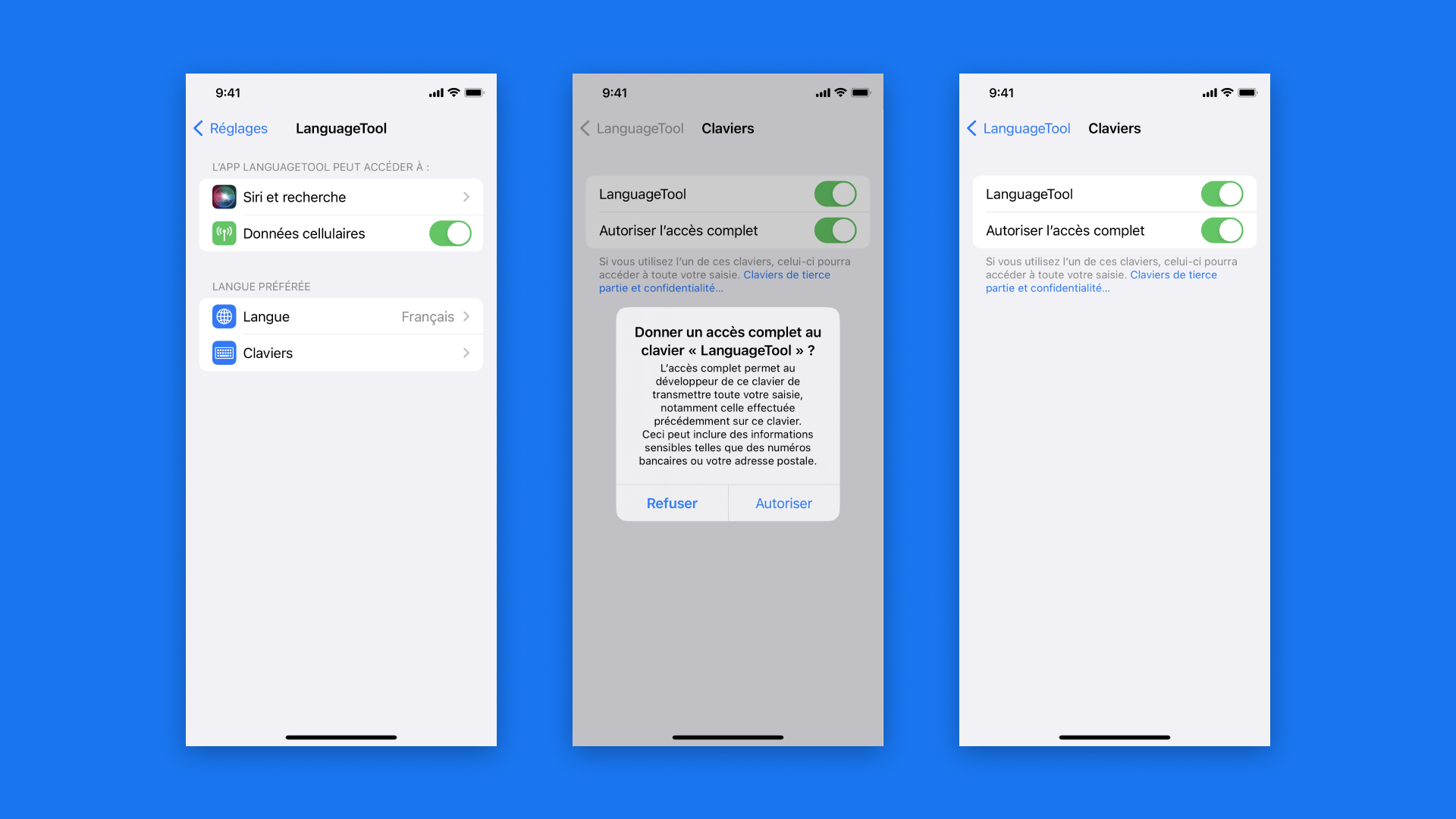 Installation du correcteur gratuit LanguageTool sur iOS