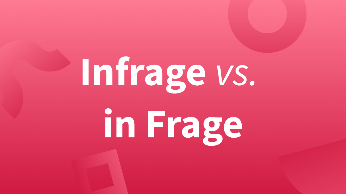 Infrage vs. in Frage / instand vs. in Stand