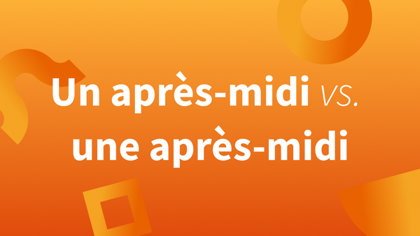 Logo orange avec titre « Un après-midi » versus « une après-midi ».