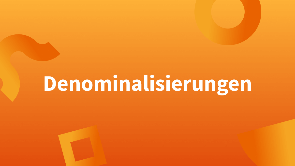 Denominalisierung (Verblasste Nomen)