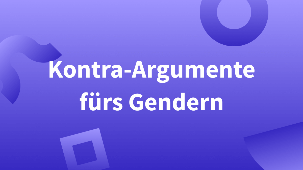 Probleme mit dem Gendern