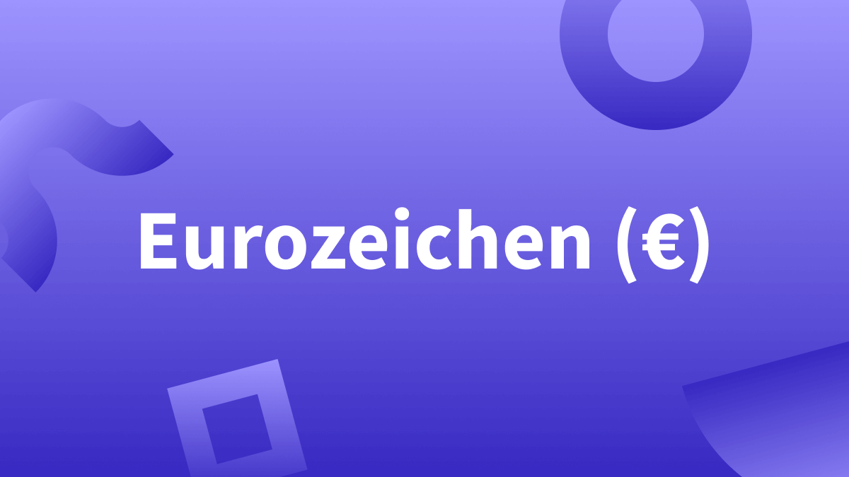 Preise ausschreiben oder das Eurozeichen (€) verwenden?