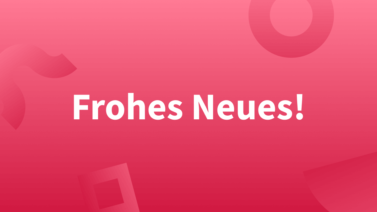 Frohes neues Jahr! Klein oder groß?