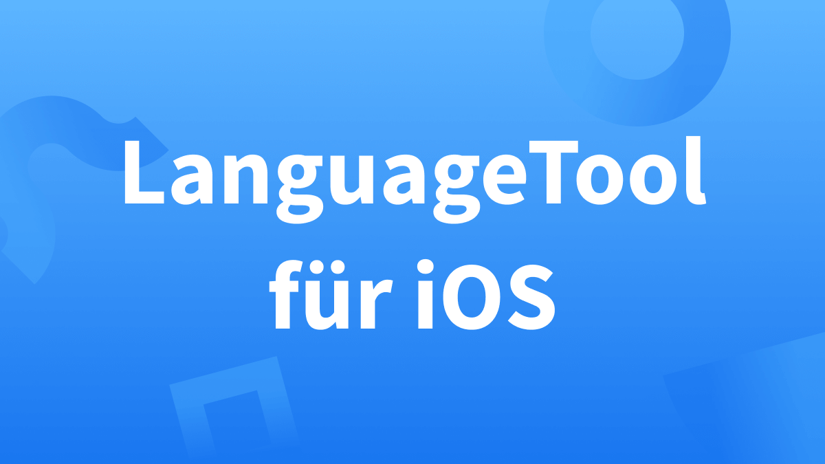 Textkorrektur für iOS (Apple) 