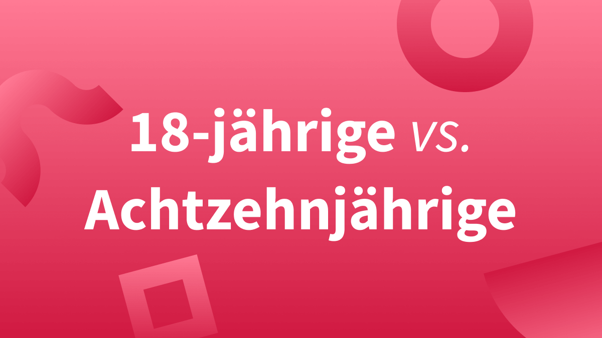 Rechtschreibung von Altersbezeichnungen mit -jährig