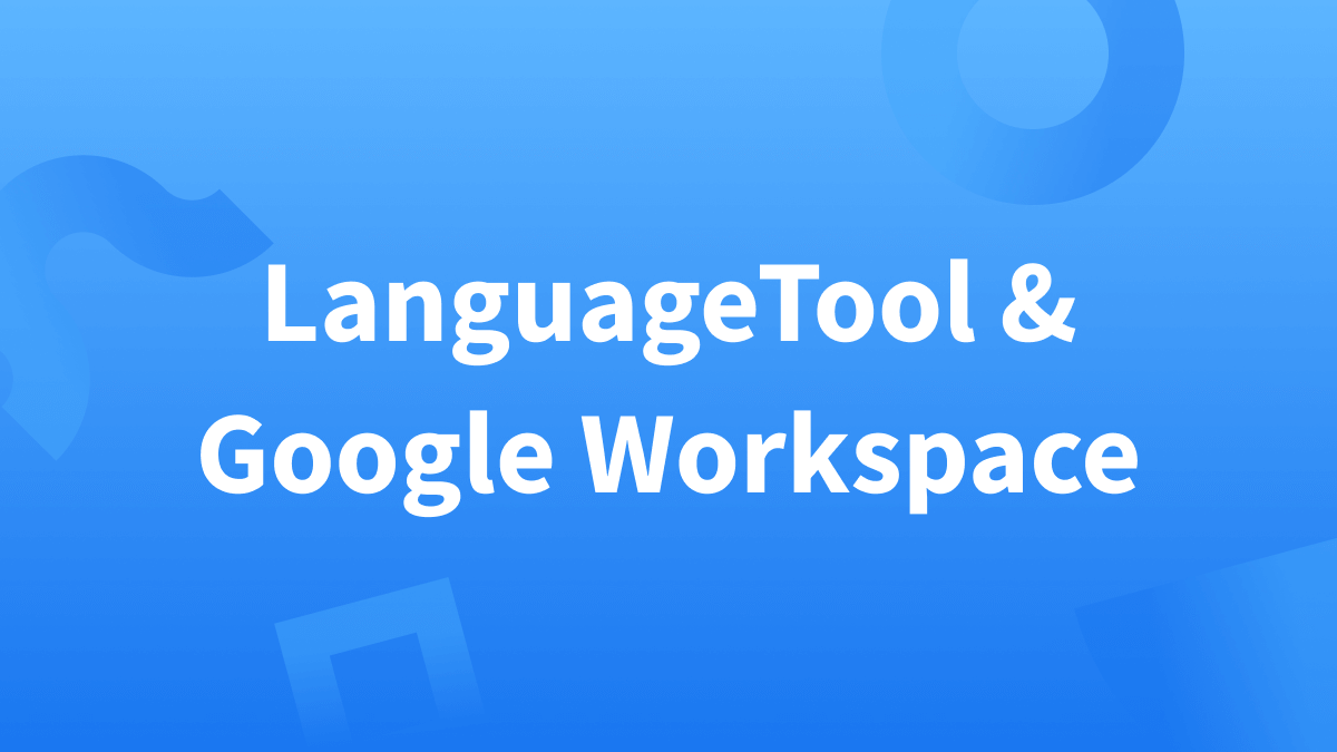 Google-Konto und LanguageTool