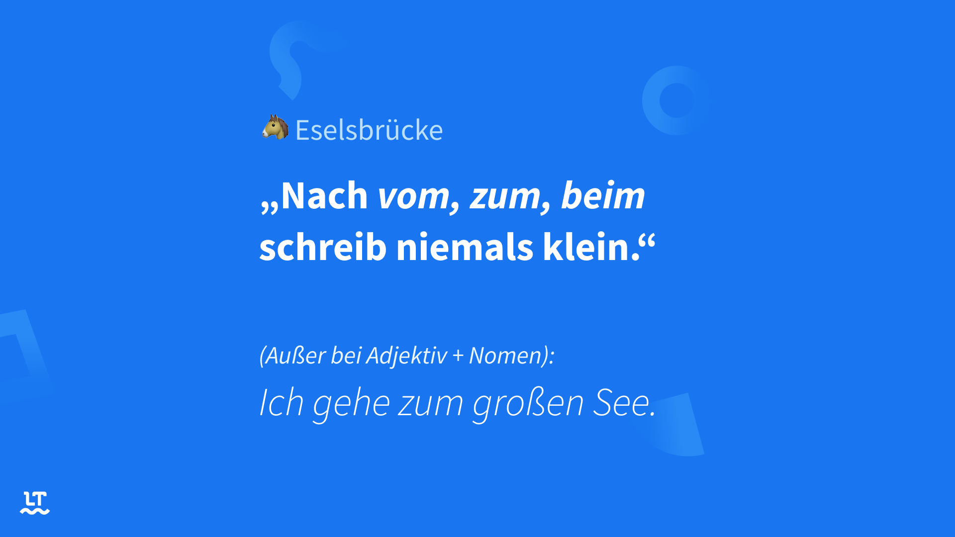 Nominalisierte Adjektive erkennen Sie an Verschmelzungen wie vom, zum, beim. 