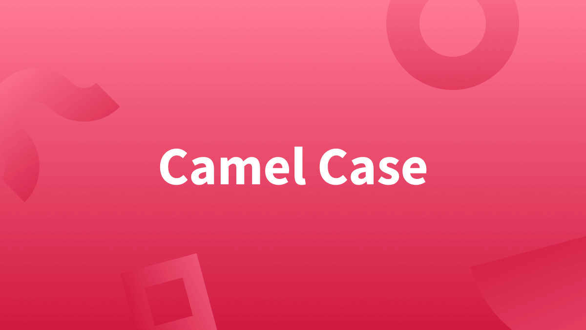 There are many variations of camel case. 