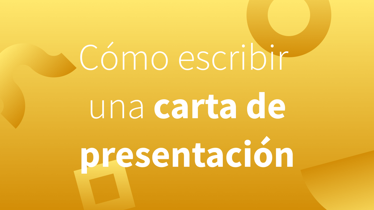 Cómo redactar una carta de presentación para un trabajo.