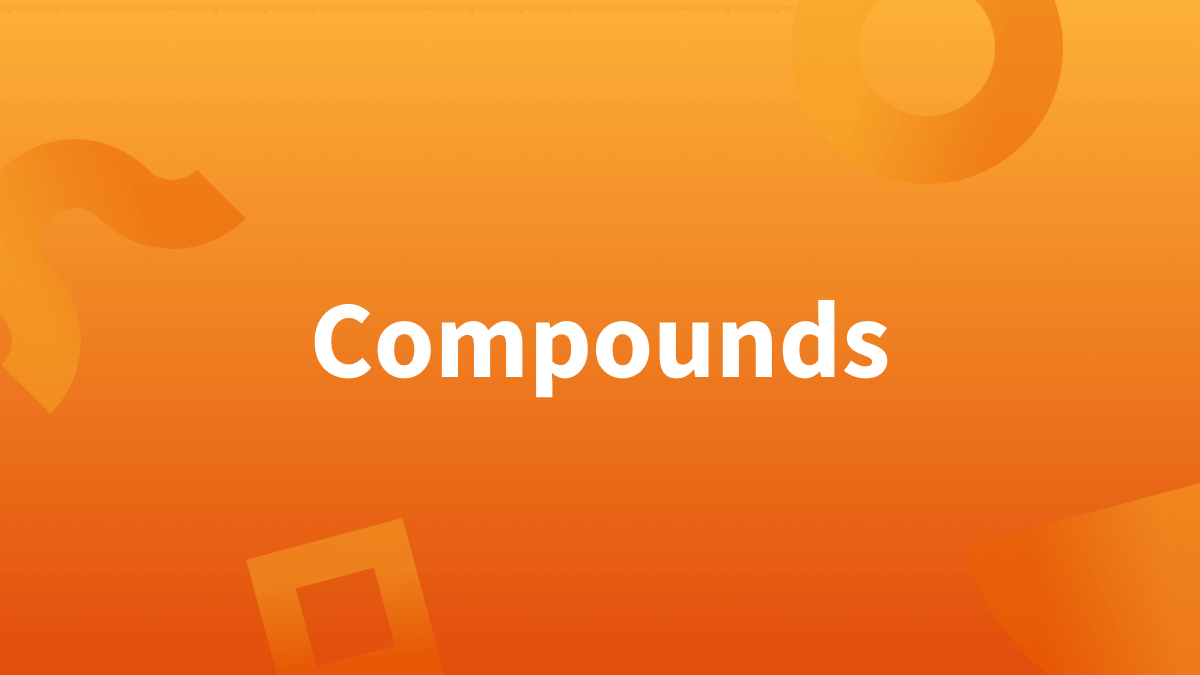 There are several types of compound words. 