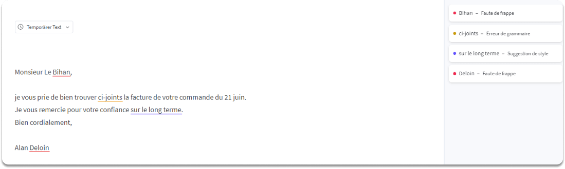 Installation et fonctionnement du compte Équipe sur le correcteur LanguageTool