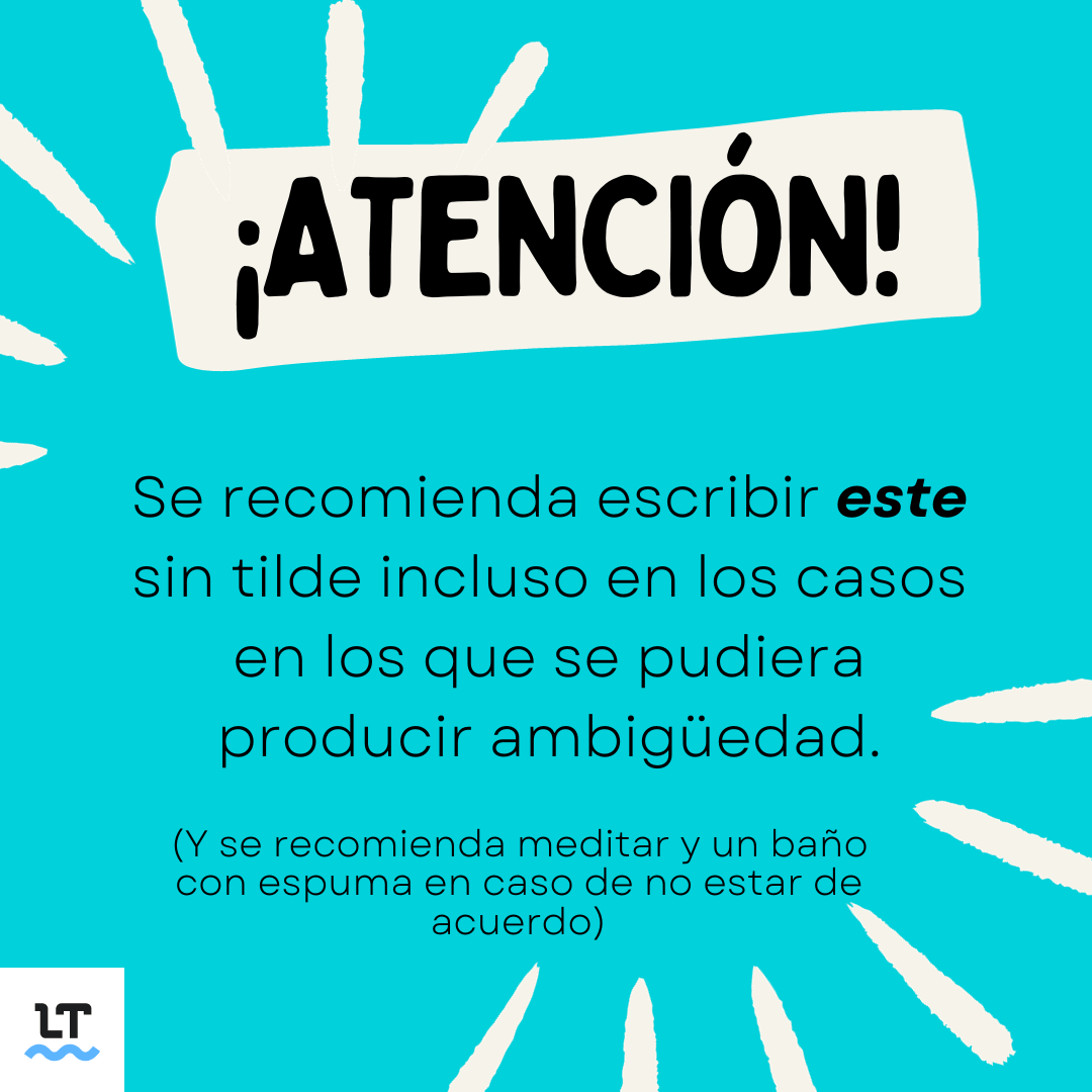 Según las últimas reglas ortográficas, este ya no necesita tilde ni cuando existe ambigüedad.