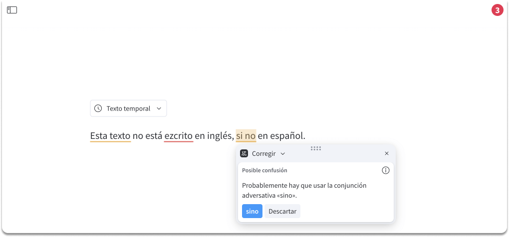 Correcciones y aclaraciones hechas por el corrector ortográfico LanguageTool.