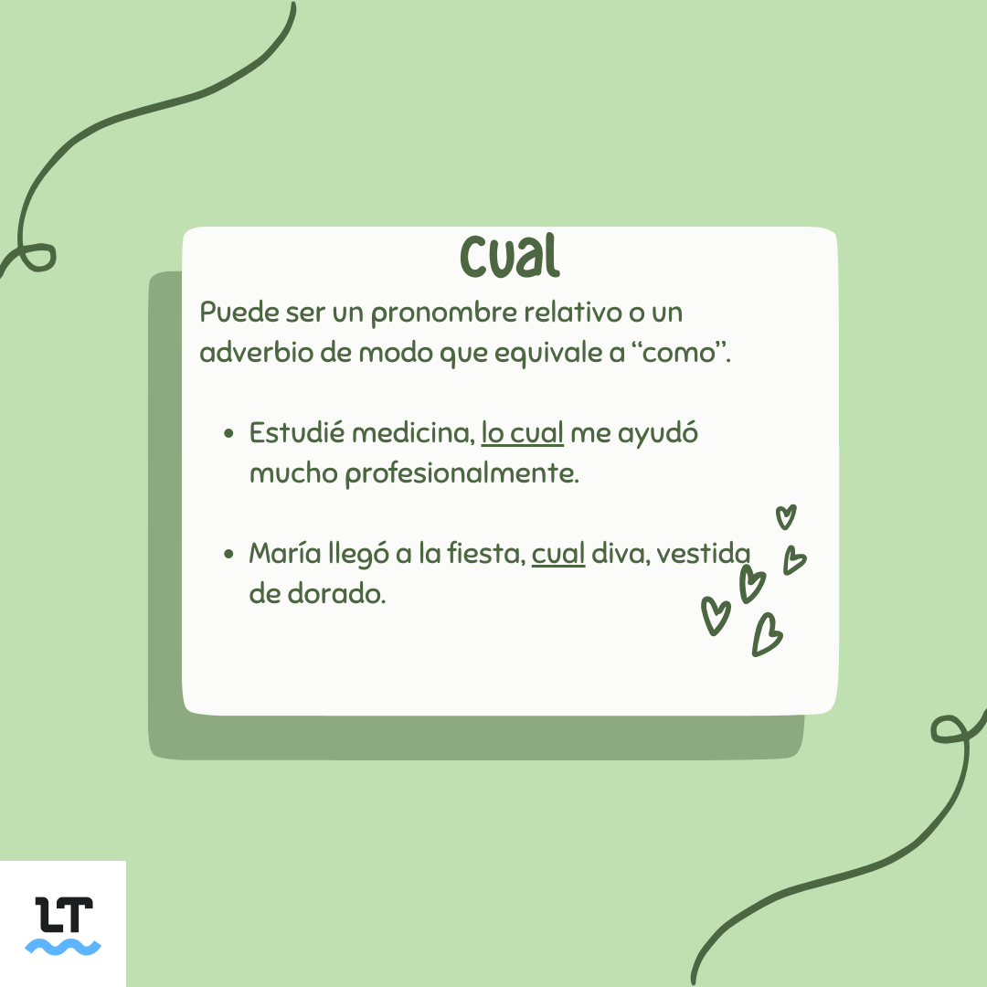 Cuándo no lleva tilde cual: ejemplos y reglas.