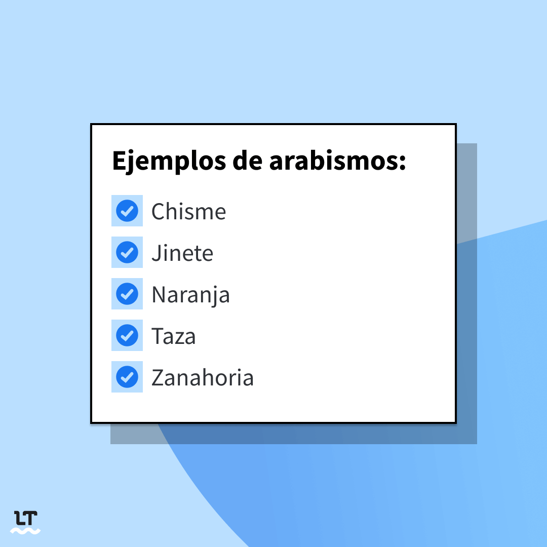 Lista de ejemplos de arabismos o palabras del español que vienen del idioma árabe.