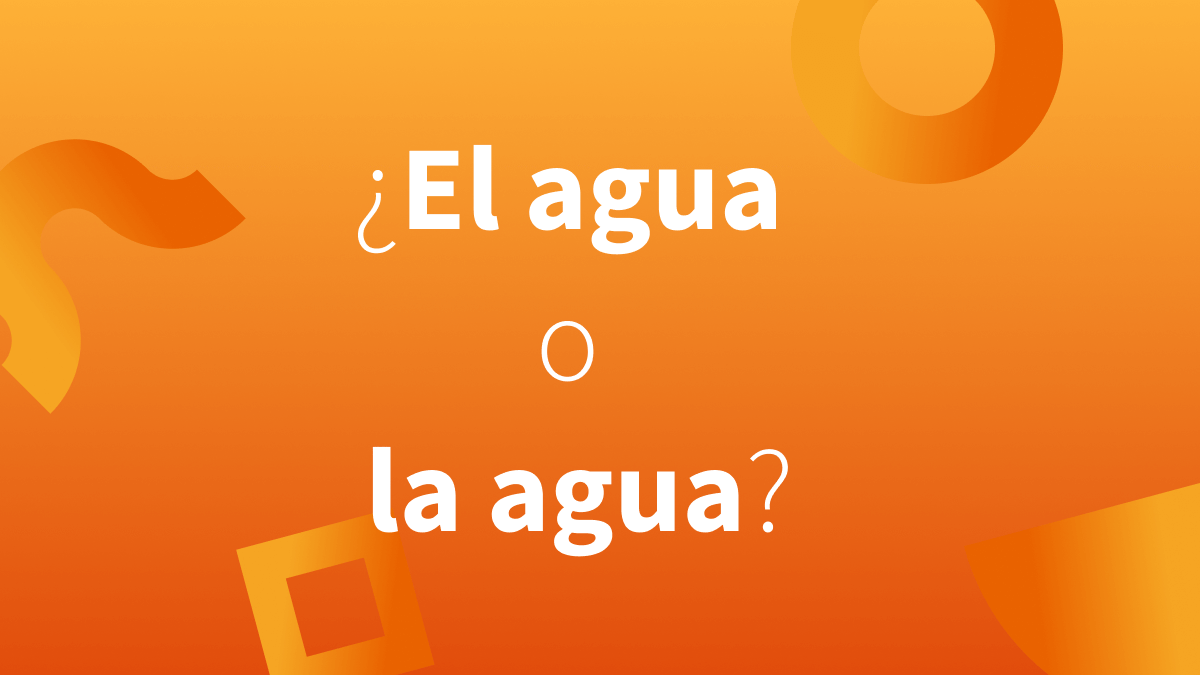 ¿Qué género tiene la palabra agua y qué artículo debe utilizarse?