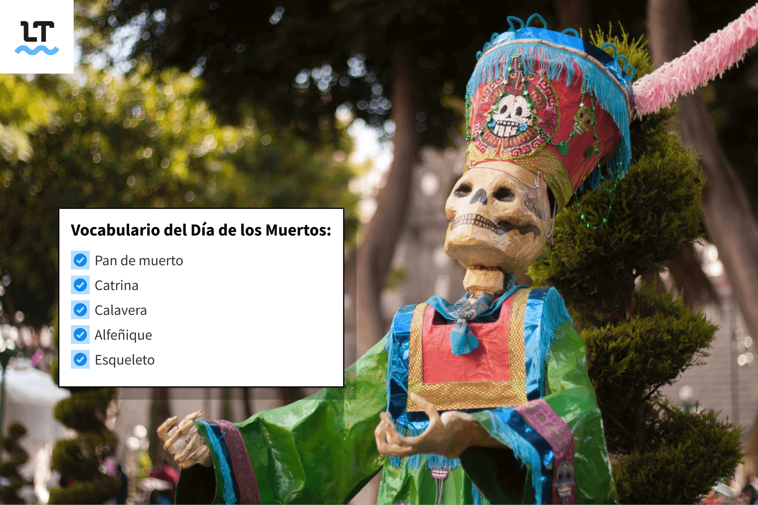 Palabaras utilizadas durante el Día de los Muertos en México.