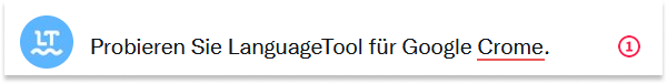 LanguageTool als Add-on für Chrome