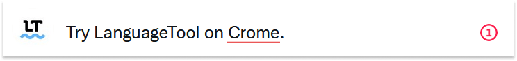 LanguageTool’s browser add-on for Google Chrome