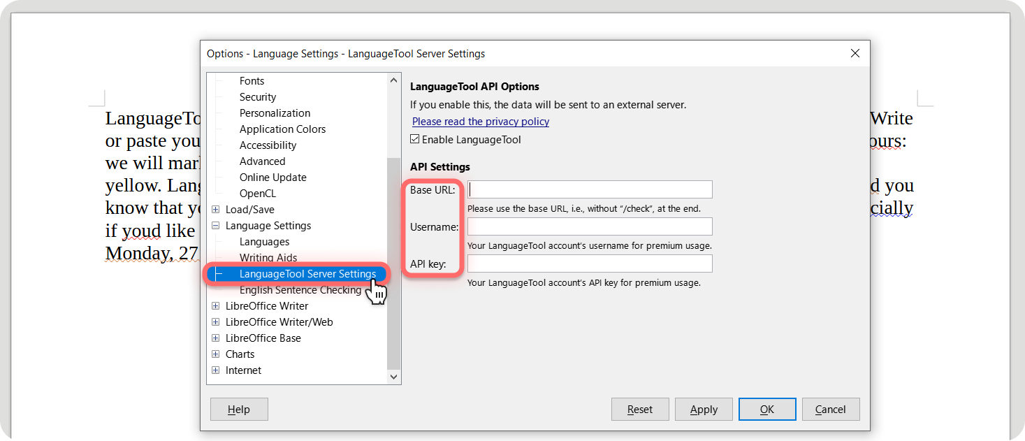 LanguageTool now works on LibreOffice Writer.