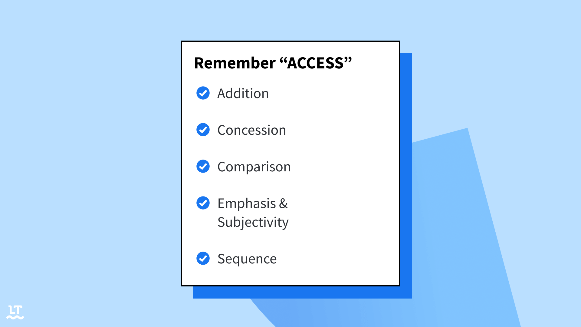 Connectives obtain different functions, and are accompanied by commas. 