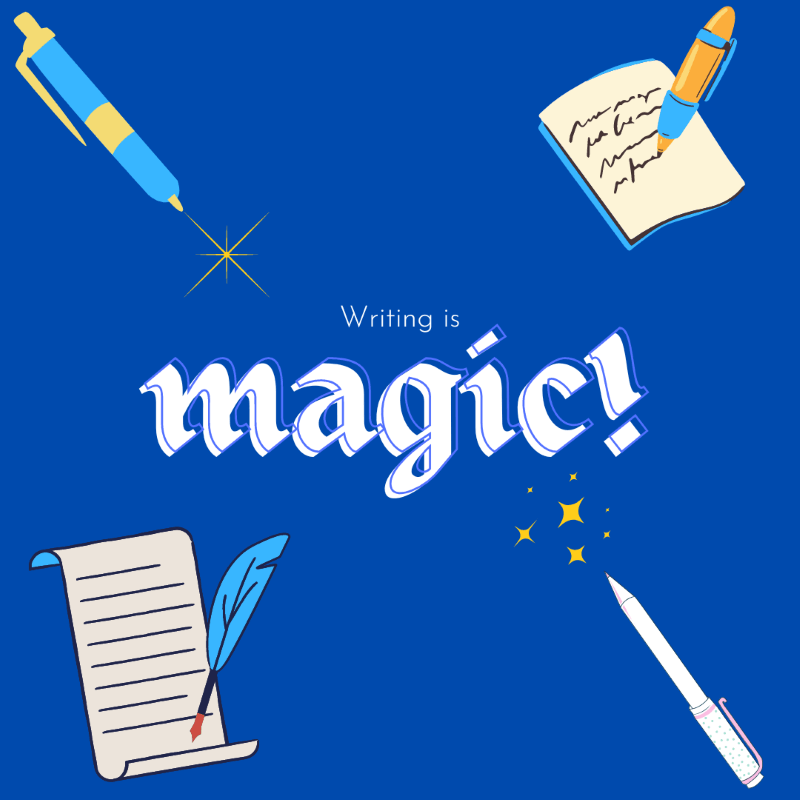 Picture reads: Writing is magic. What is the meaning of metaphors? Continue reading to find out.