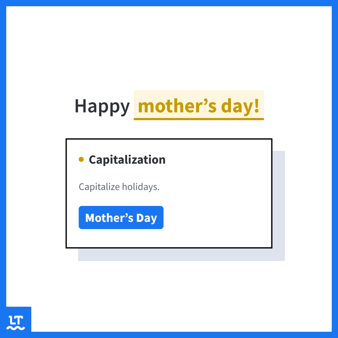 A message for Mother's Day