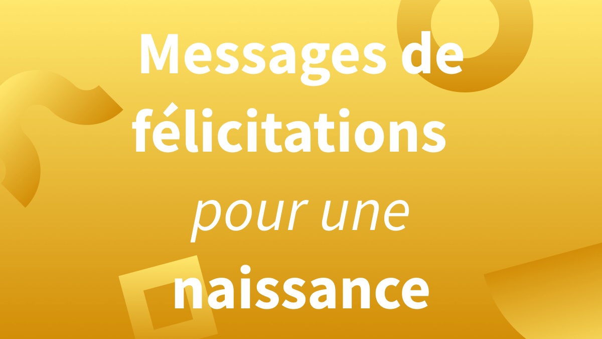 Titre Messages de félicitations pour une naissance