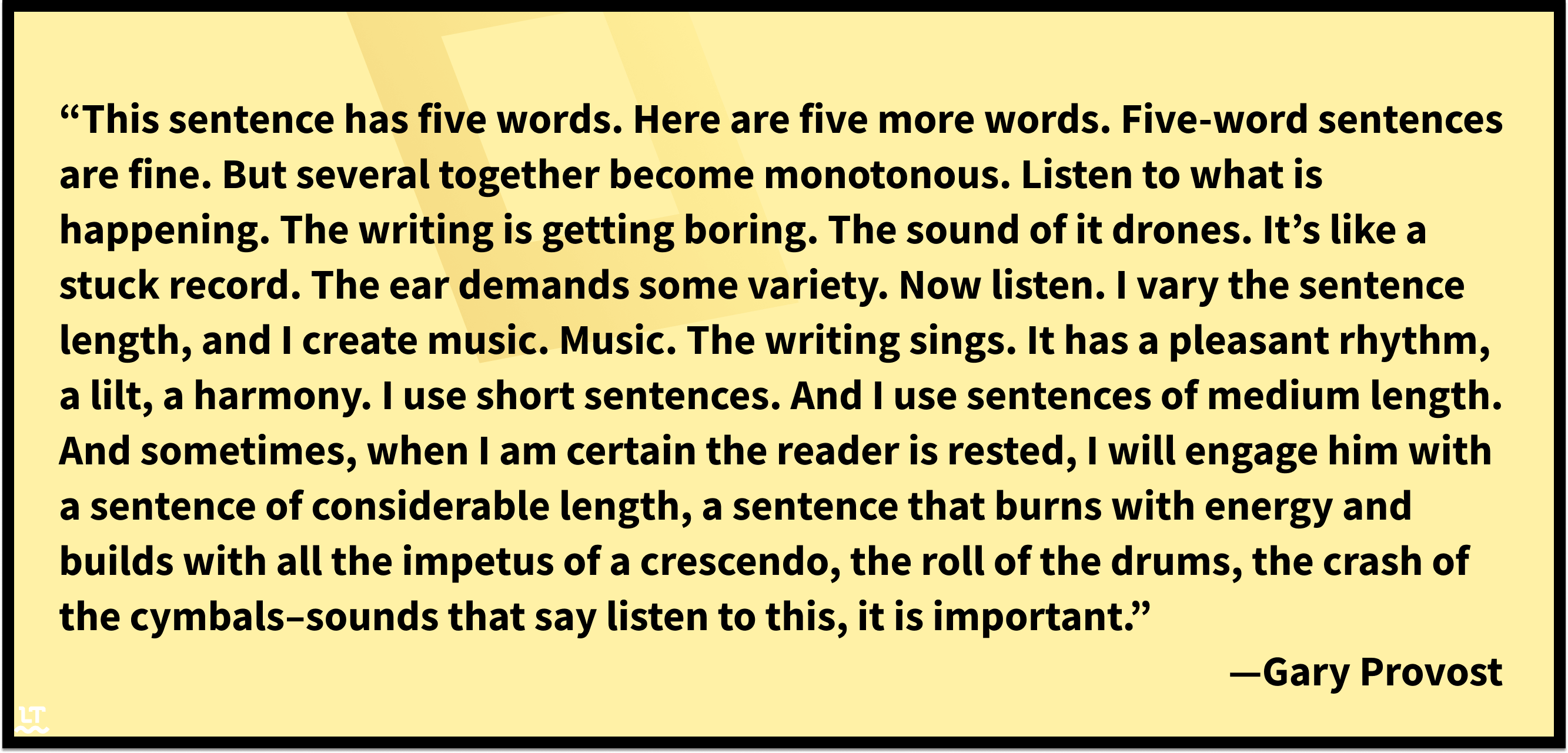 Sentence length matters when it comes to keeping your readers engaged. 