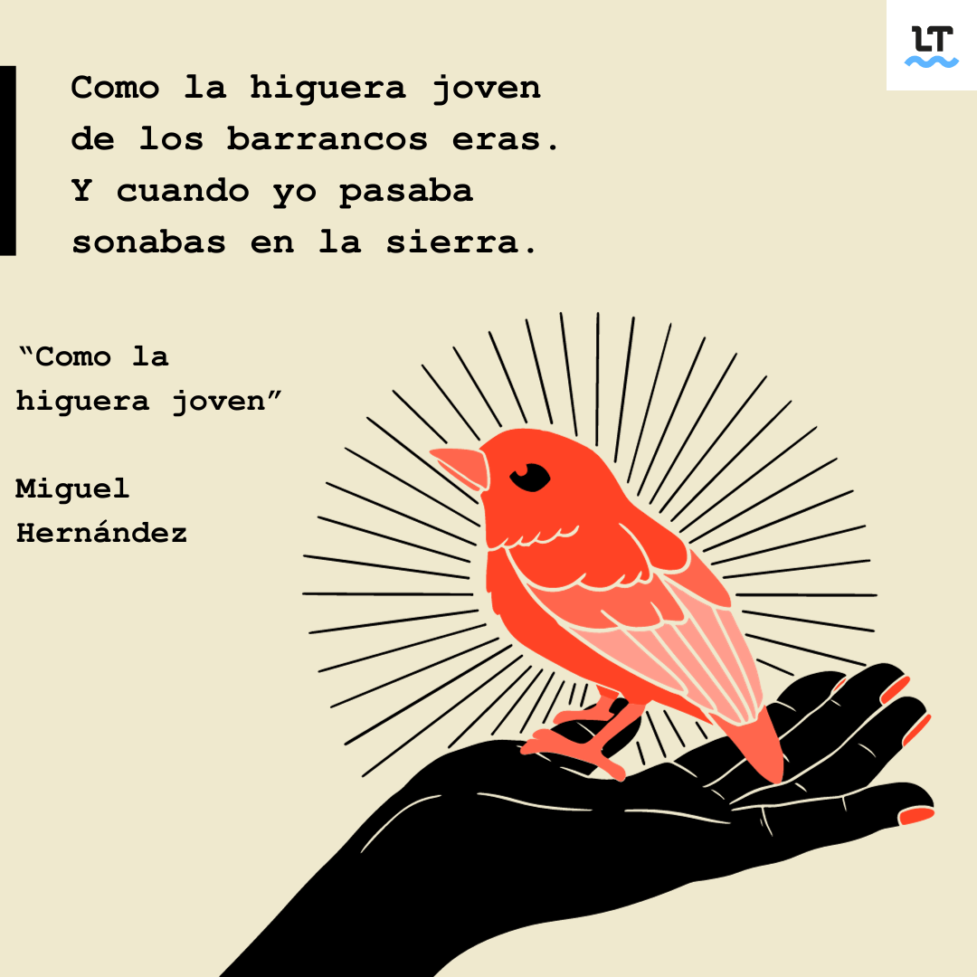 Poema en español con un símil en sus versos.