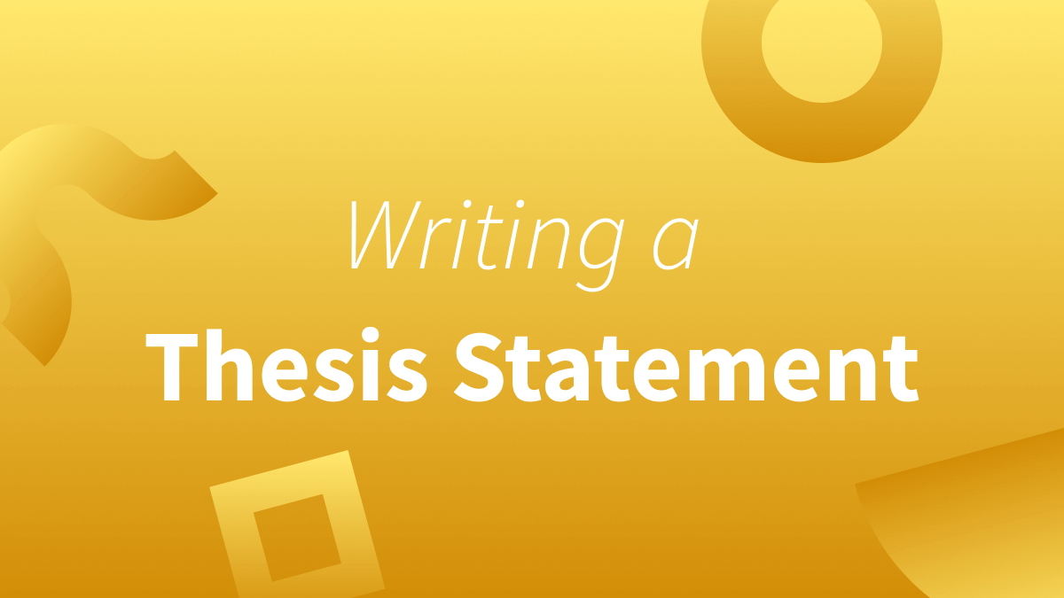 A thesis statement should encapsulate the main idea of your text in one sentence. 