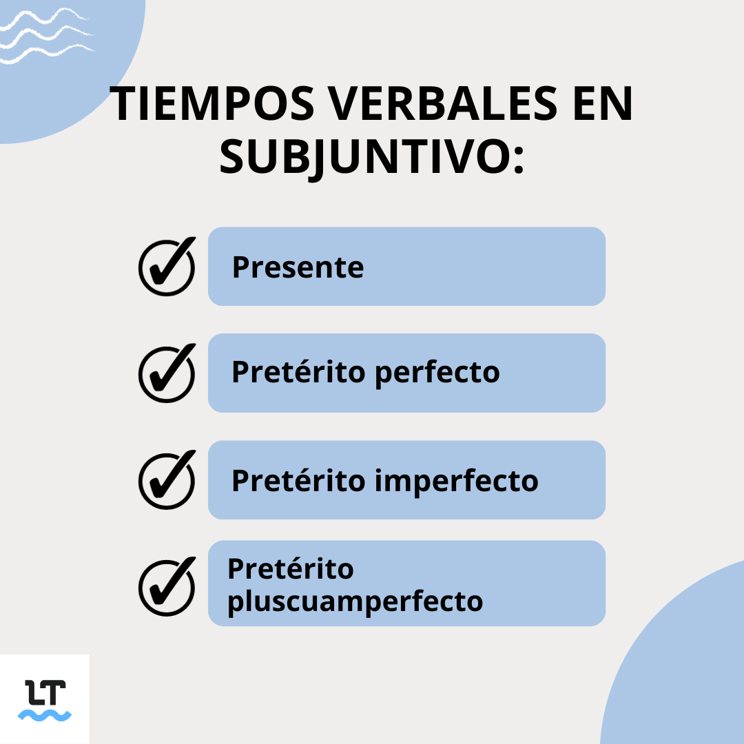 Tiempos verbales en modo subjetivo que sí se emplean hoy en día.