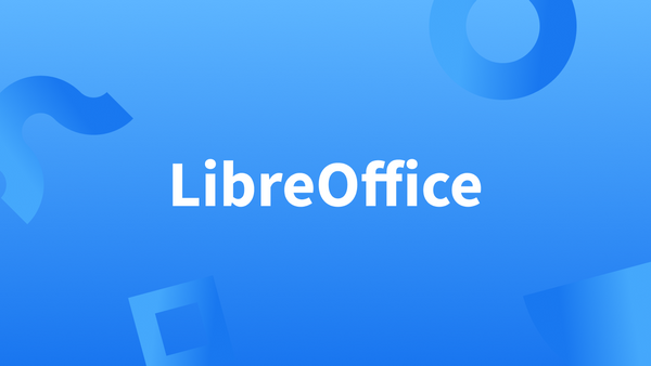 Titre «LibreOffice » sur fond bleu.