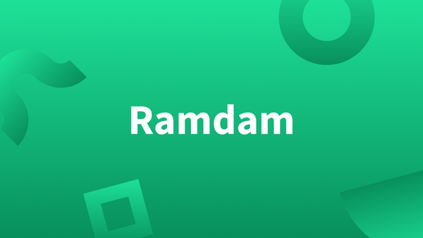 Titre ramdam sur fond vert