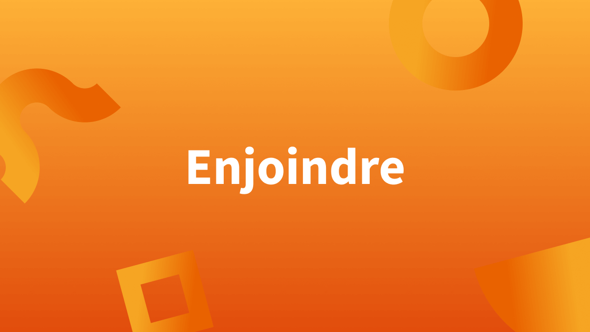 Titre enjoidre sur fond orange