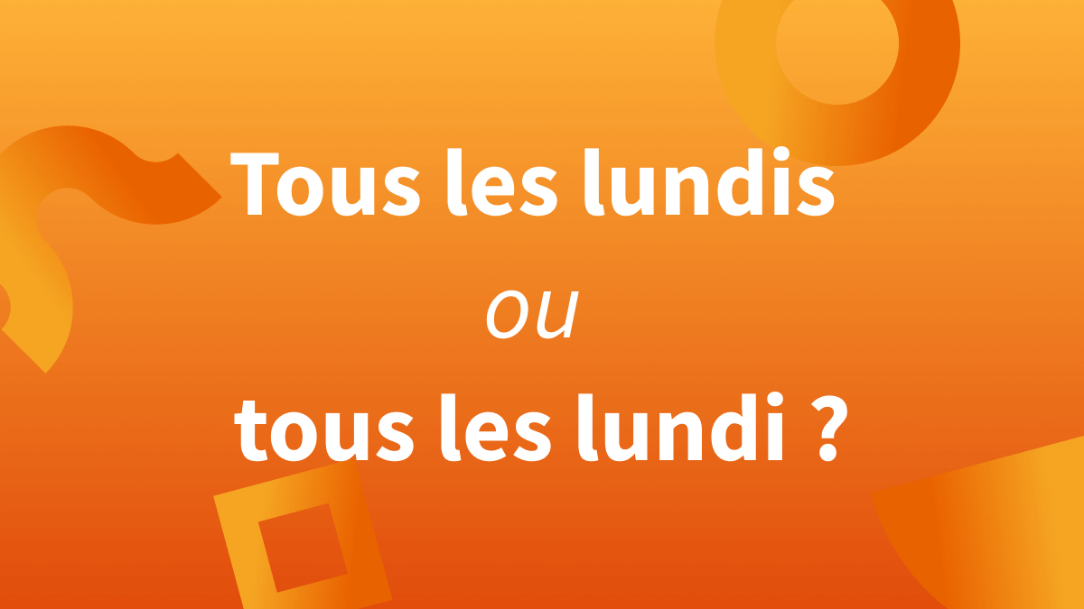 Titre d’article tous les lundis ou tous les lundi