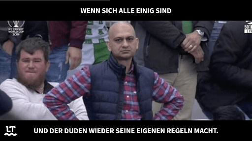 Meme über den Eintrag „Gebrauchspuren“ im Duden