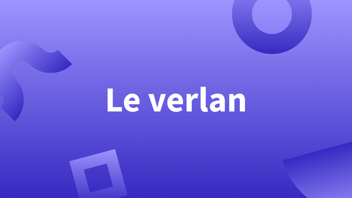 Titre article de blog : le verlan, sur fond bleu