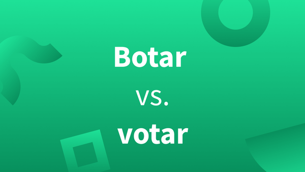 ¿Cuándo se usa votar y cuándo botar?